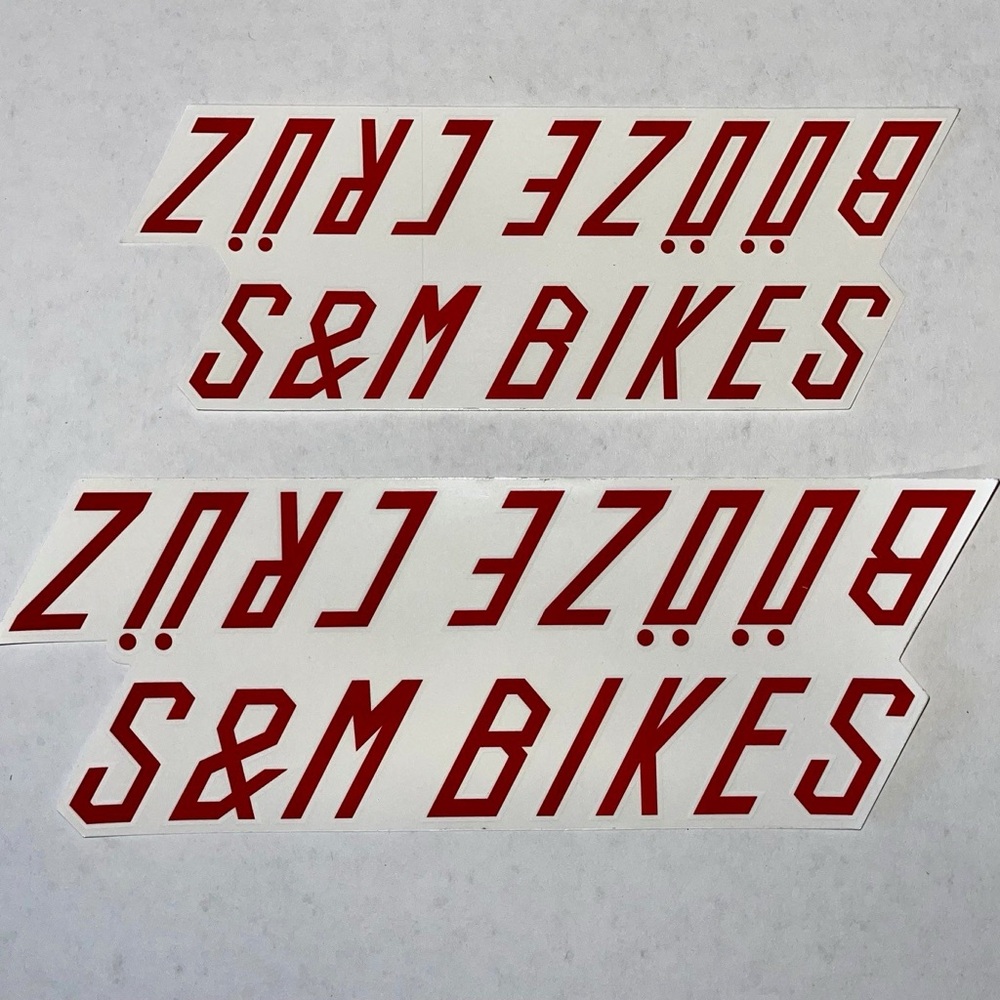 S&M Bikes Red Decal Set